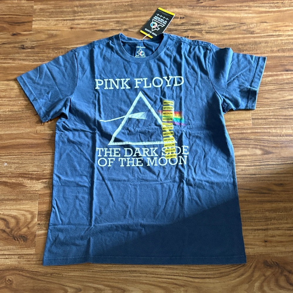 Pink Floyd Blue T-Shirt - The Dark Side of the Moon